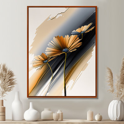 «Hyperrealistic Daisy Flowers IV», art mural encadré marguerite