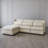 Alder Sectional Ottoman-Moonstone