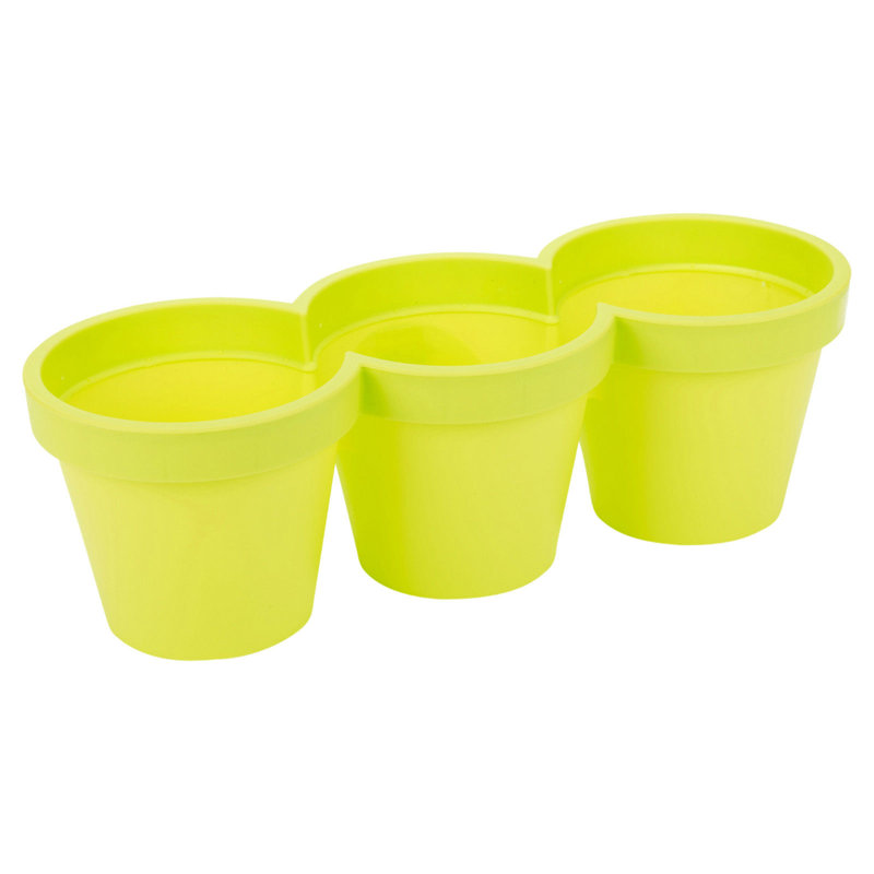 Gannon Pot Planter, 3, Black, 13cm H x 39cm W x 14cm D