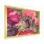Rose et noir luxueux, art fluide abstrait - peinture sur toile-67323077-67323079