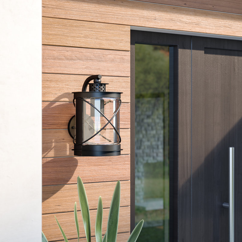 Calburn 11cm H Outdoor Wall Lantern, Black