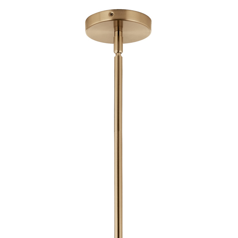 Steel Dimmable Globe Chandelier, Bronze, 26" H x 38" W x 38" D, 16