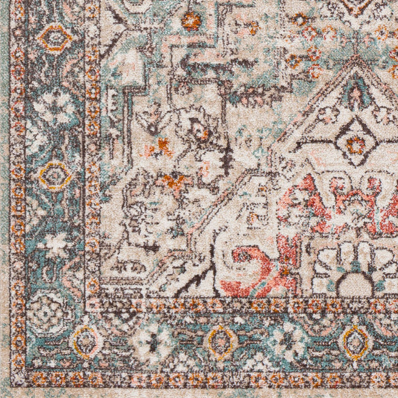 Traditional Rug, Bordered Easy to Clean Rug For Living Room, Dining Room, Bedroom, Rectangle 120 x 170 cm