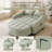 51" Upholstered Convertible Chaise Lounge Sofa Bed With  Manually Adjustable Backrest-11290631