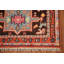 Tapis de couloir brun en laine 3x8