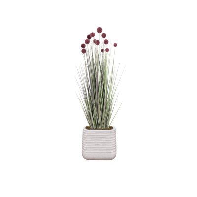 54.57'' Faux Pampas Grass Plant in Planter