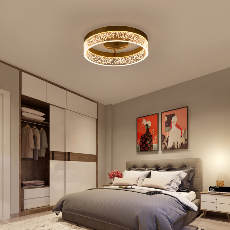 1-Light 29.6cm LED Flush Mount, Gold