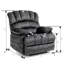 Grand fauteuil inclinable manuel en tissu pour le salon-1792078532