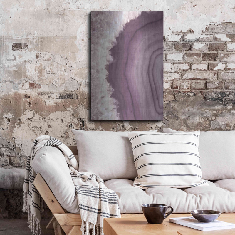 Luxe Art «Agate Geode I PLUM» par Wild Apple «Agate Geode I PLUM» par Wild Apple Portfolio