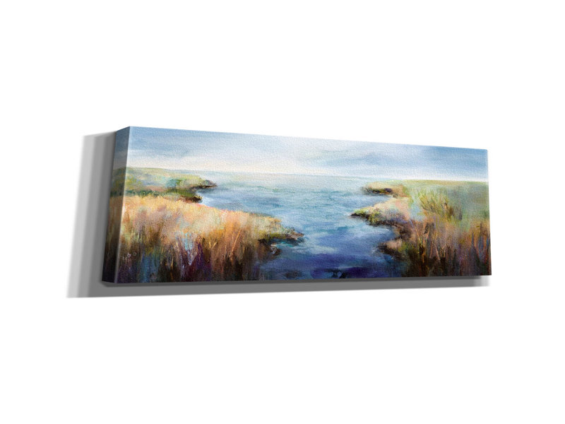 «Enjoying The View» par Karen Hale, H 12 po x l 36 po