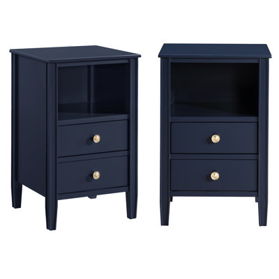 Ahouh 2-drawer Storage Nightstand - Set of 2
