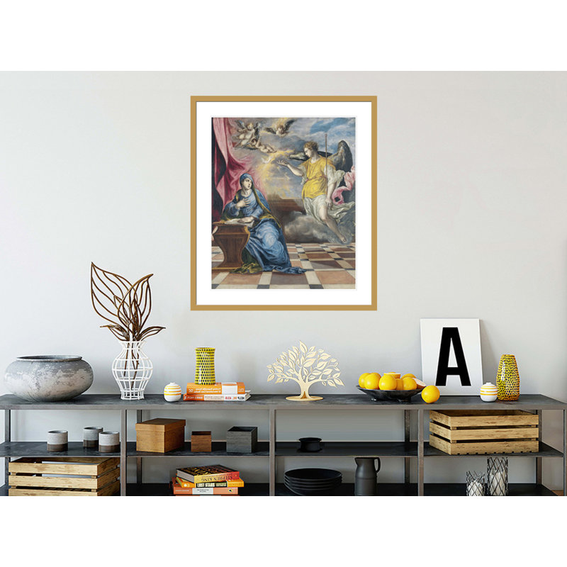 «The Annuation» par El Greco - Estampe numérique encadrée, H 38,55 po x l 33,5 po