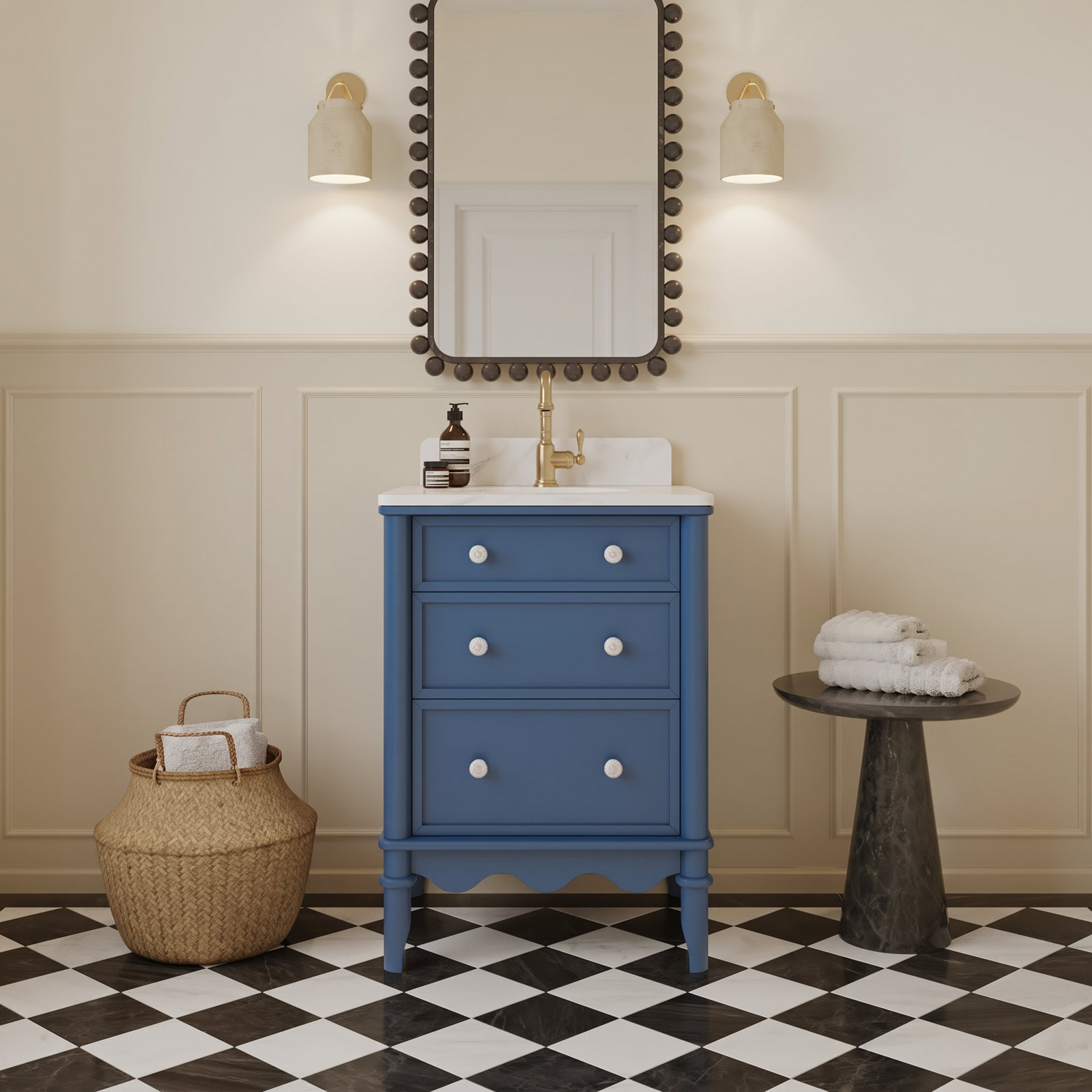 Juliette Bathroom Vanity, Blue, 24"