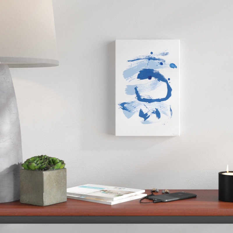 Blue Breeze III by Christina Long - Painting Print, Wrapped Canvas, 30cm H x 20cm W