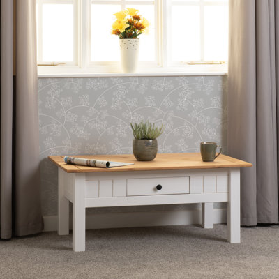 Amary Solid Wood Coffee Table with Storage