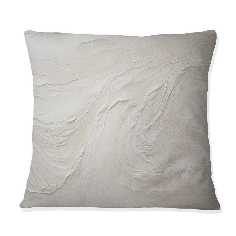 Coussin décoratif Modern Beach Beige Sand Charm I - Coastal Beach Sand