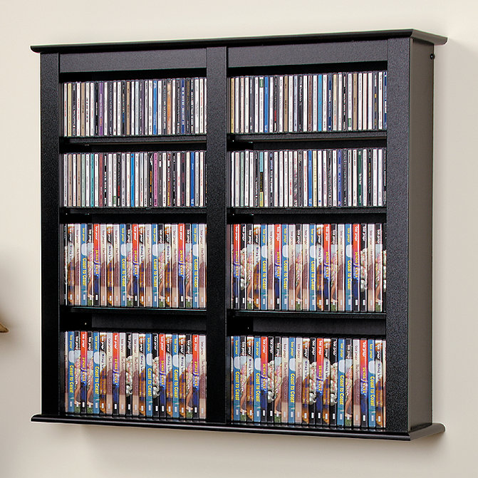 Cataleya 34'' H Media Shelves, Brown