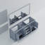 Meuble-lavabo double l 72 po x P 22 po et miroir 28 po-474791766