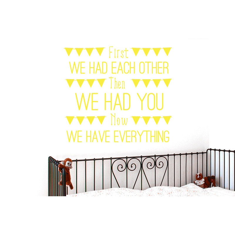 Non-Wall Damaging Wall Decal, Medium, Bright Yellow