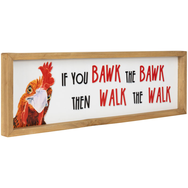 Décoration murale coq Bawk and Walk