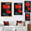 Romantique rouge Monocrhome Lotus Pond II - impression d'art mural Lotus-753045544-753045552
