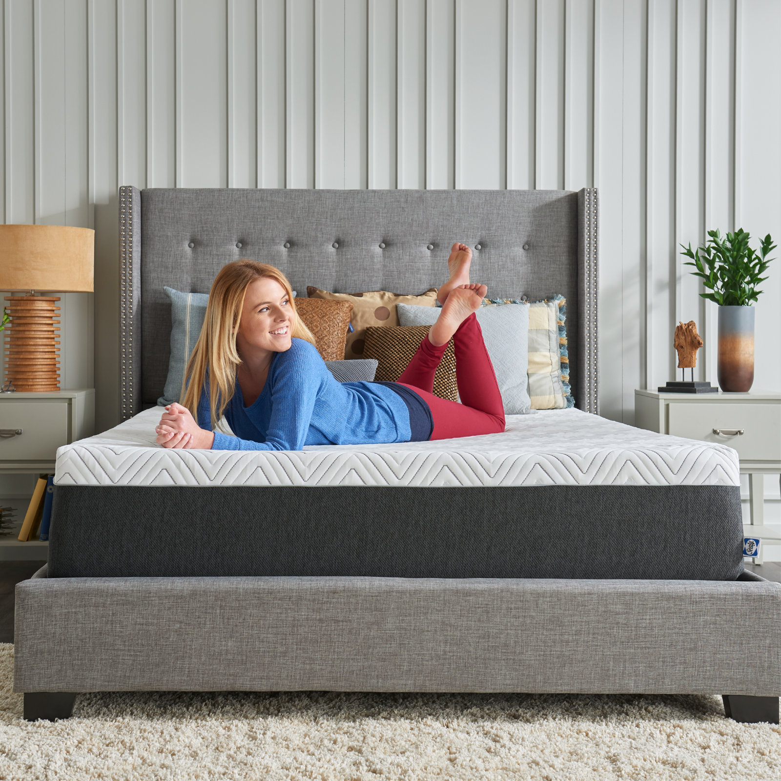 Sealy Cool 12" Medium Hybrid Mattress, Queen
