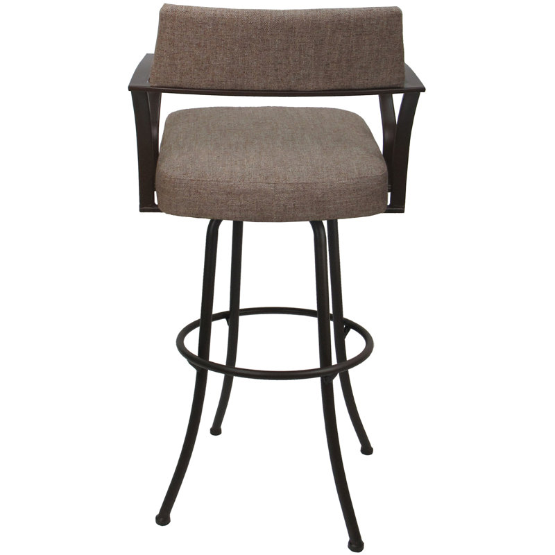 Très grand tabouret pivotant 34 po Danaisa, Brun