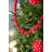 S/3 6' Red Pom Pom Garland