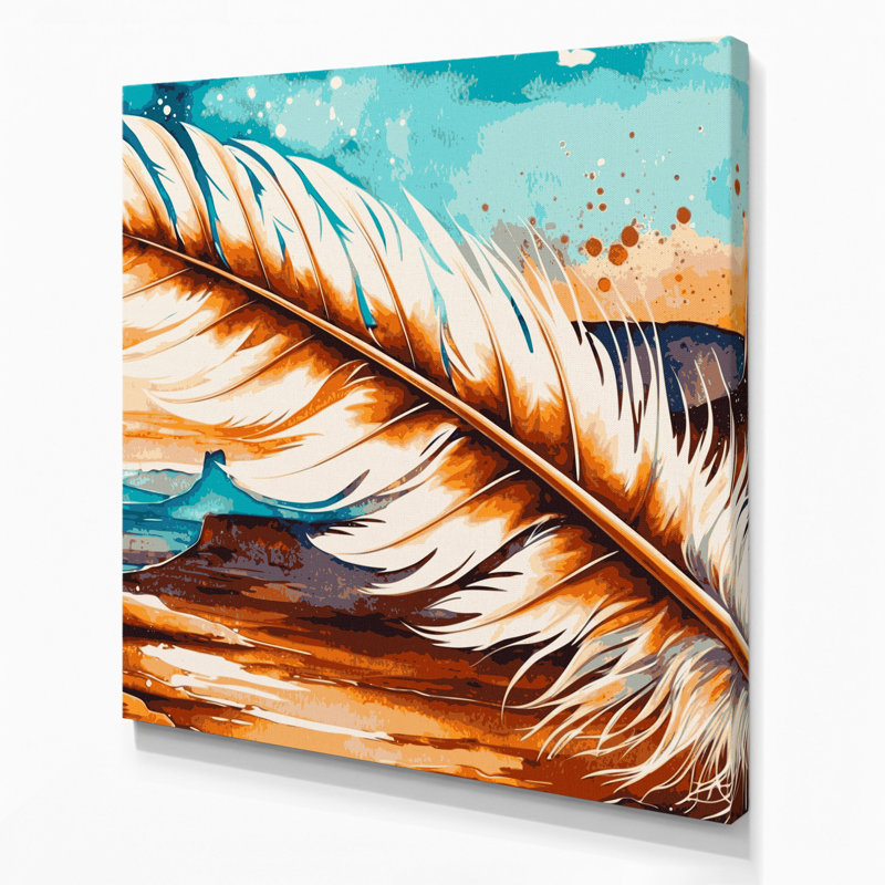 Art mural sur toile vert Southwestern, H 32 po x l 32 po