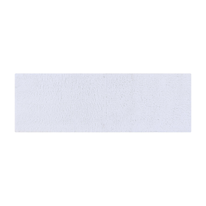 Tapis de salle de bain Micro, Blanc, Tapis de couloir 20 po x 60 po