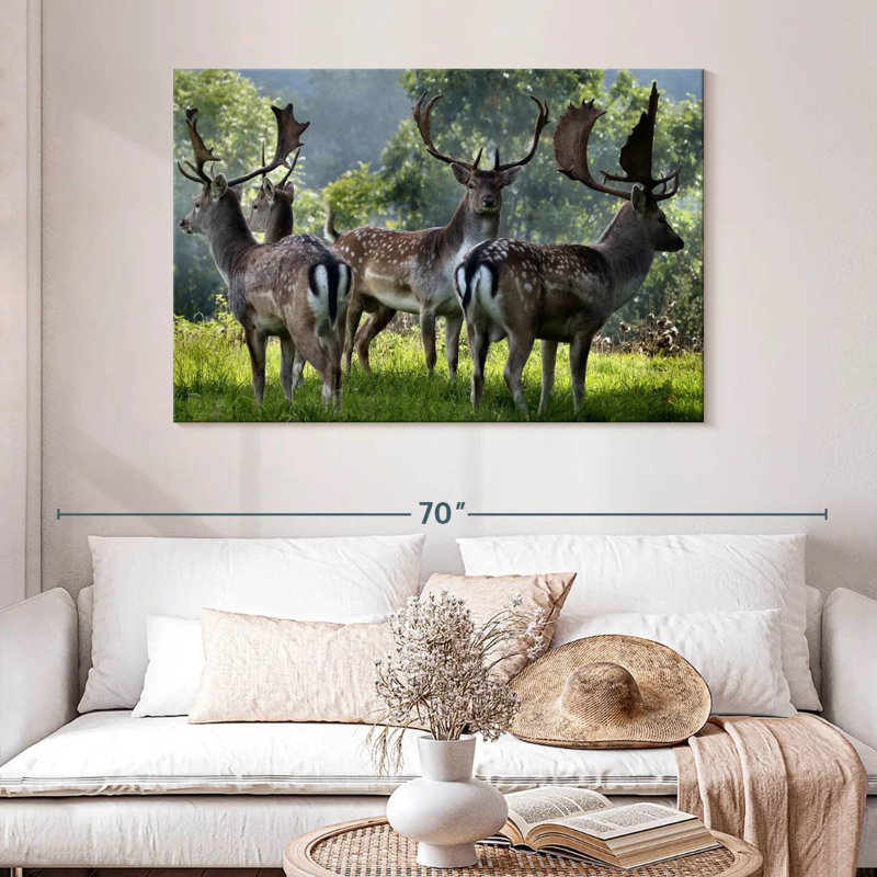 Brampt Deer Alliance, 32" H x 48" W