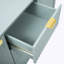 Console de rangement Wave Design avec tablettes réglables, 3 tiroirs et portes à fermeture douce-1967667277