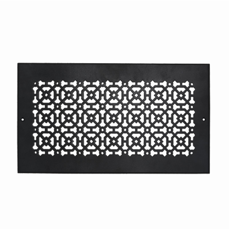  Ouverture de conduit 8 po x 16 po AIR RETOUR | Grille d'air lourde en fonte d'aluminium (10 po x 18 po au total) | Thermolaqué