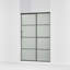 Elate Sliding Shower Door, 70-1/2-In H X 44-1/4 - 47-5/8-In W, With 1/4-In Thick Crystal Clear Glass With Rectangular Grille Pattern-1800150547