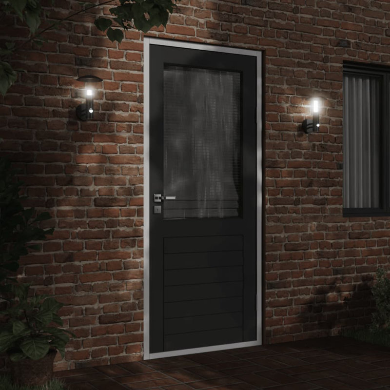 Dasjah Plug-in 1 Light Outdoor Wall Light, Black