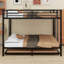 Lit superposé en métal avec lit gigogne
