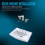 Widespread Bathroom Faucet with Drain Assembly