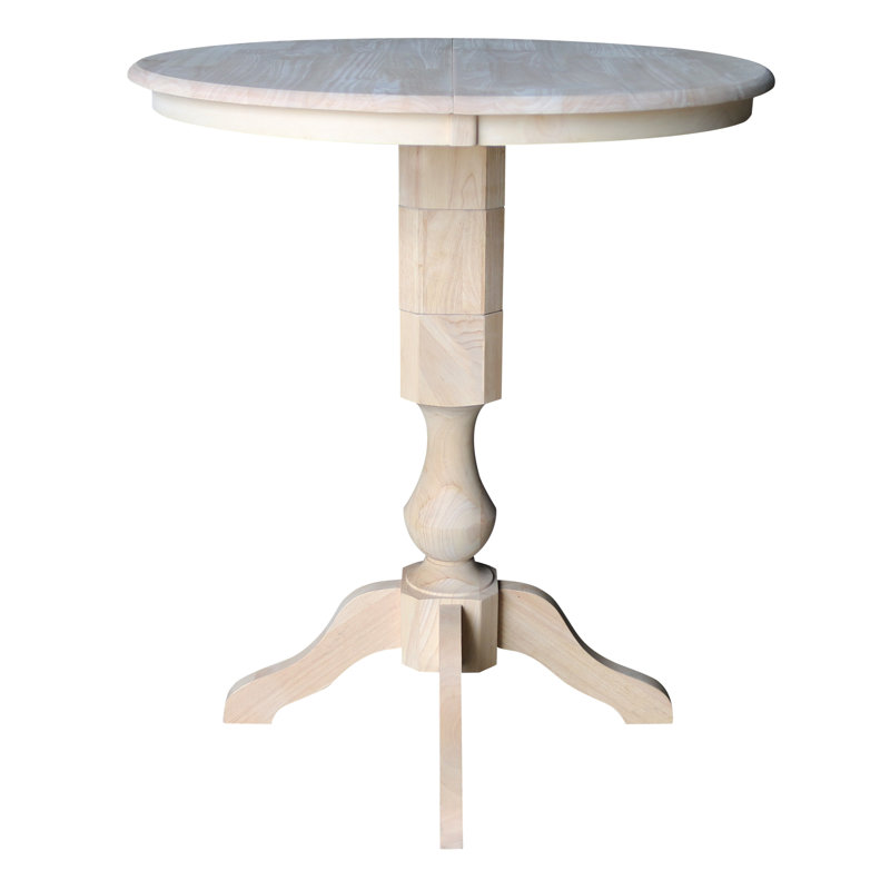  Table de salle à manger Iago, Sans finition, 41.8" H x 48" W x 36" D