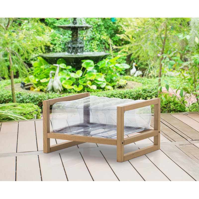 Yoko Outdoor Ottoman, Grey