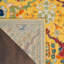 Tapis jaune à motif floral Weirton-794967019