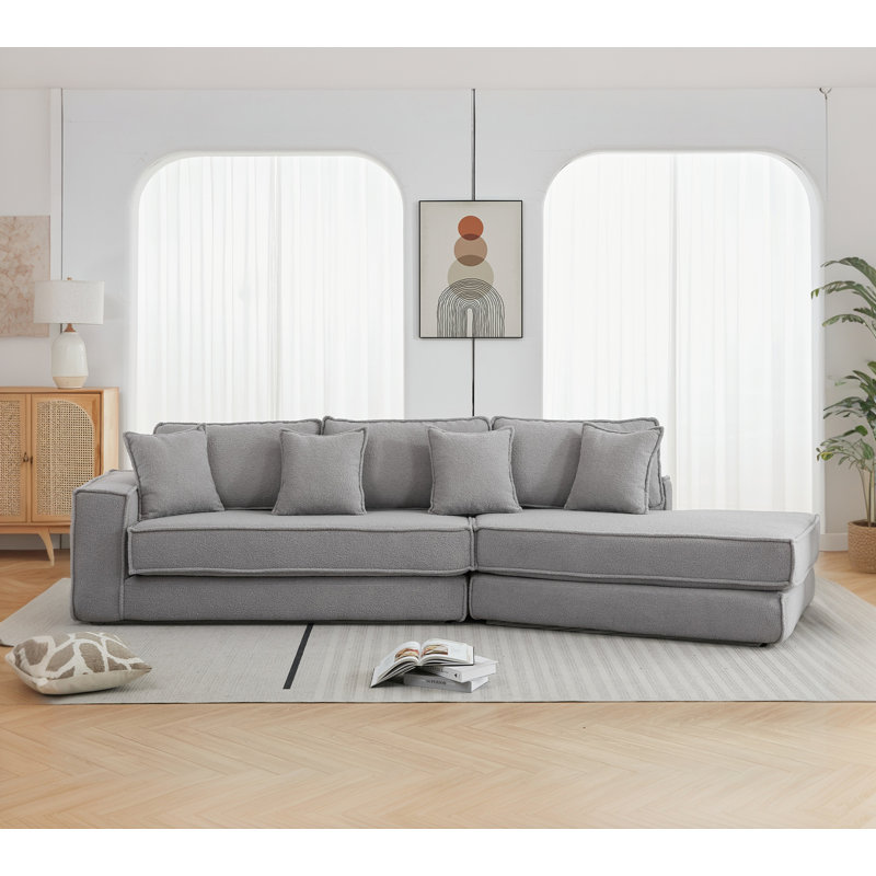 Boneless Folding Convertible Out Sleeper Sofa Bed, 2-in-1 Combination, 3-Seat Upholstered, Lamb Velvet Fabric for Living Room