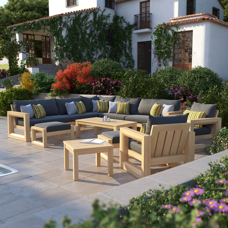 Sehrish Acacia 11 - Person Modular Patio Conversation Sets with Cushions