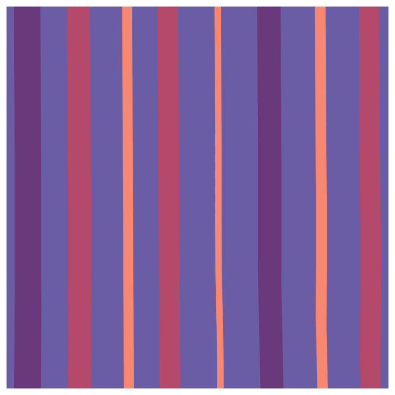 Couvertures mauves à rayures orange, 60in W x 80in H