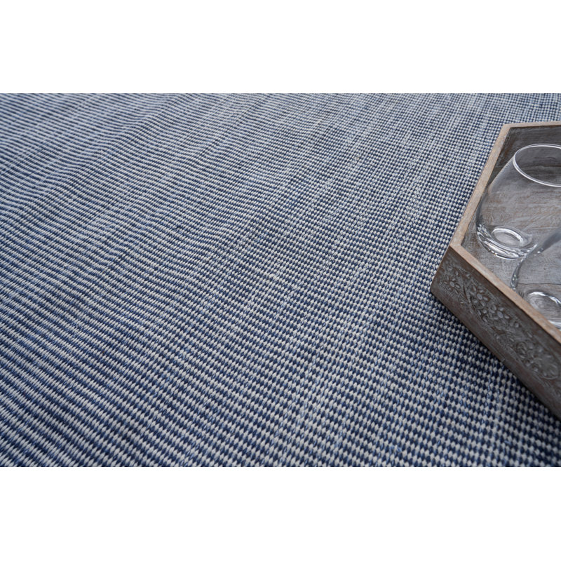 Lenzi Area Rug in Blue, Rectangle 6' x 9'