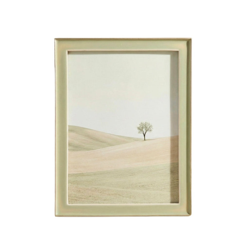 "Elyra" 5x7 Enamel Frame, Light Green, 5X7