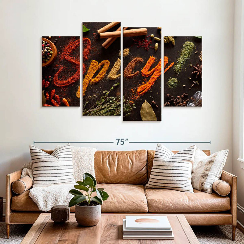 Yarlin Spicy Typography, 42" H x 68" W