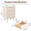 Ensemble de table de chevet 3 tiroirs Mid-Century-845936370