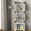 Bibliothèque moderne blanche, 23,6 po x 65,0 po x 7,7 po | 100% panneau de particules enduit de mélamine, épaisseur: 0,7 pouce | Nombreuses tablettes, fixation murale, rangement supplémentaire | Conception élégante pour l'organisation de la maison et du bureau-1746949649