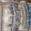 Blue White Floral Bird Oval Basin