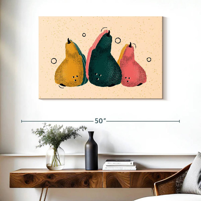 Yarlin Abstract Pears, 26" H x 39" W